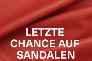 Lassen Sie Platz für Sandalen