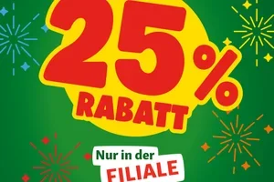 Silvesterkracher ✨ -25 % auf ALLES in der Filiale!
