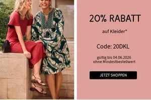 20% Rabatt auf alle Kleider 💃