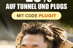 Loch im Ohr, Loch im Preis: 25% auf Plugs & Tunnels 👂 