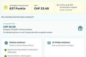Neu: Treuepunkte direkt im Onlineshop einlösen
