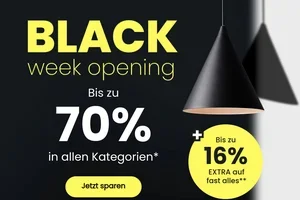 🚀 Black Week Opening: bis zu 70% in allen Kategorien