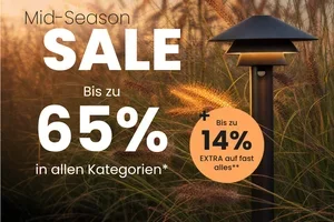 Mid-Season Sale: Licht-Highlights für drinnen und draussen