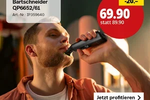 Nur heute: Philips Bartschneider 22% günstiger
