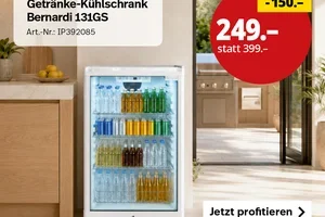 Nur heute: CHF 150.– Rabatt auf Getränke-Kühlschrank😀