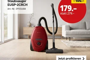 Nur heute: CHF 100.– Rabatt auf Staubsauger von Electrolux 