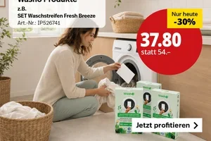 Nur heute: Washo-Waschstreifen 30% günstiger😃