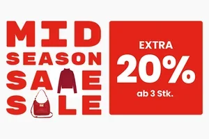 Sale, 20% extra ab 3 Artikeln im Mid Season Sale 🚨