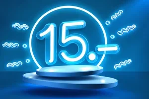 Nur noch heute: CHF 15.– Rabatt