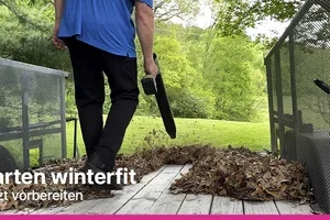 Gartengeräte für den Herbst-Einsatz