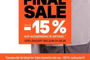 Letzte Chance: 50% Rabatt + 15% EXTRA 🧡