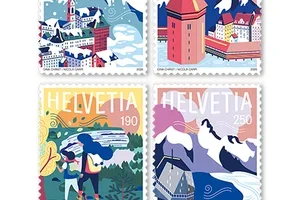 Musik, ein Film und Schweizer Sehenswürdigkeiten – jetzt auf Briefmarken erhältlich!