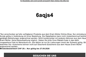 10% RABATT auf ALLES - nur für kurze Zeit!