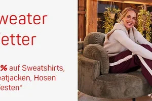 Sweater-Wetter ☁️ -30% auf Sweatshirts, Sweatjacken, Hosen & Westen