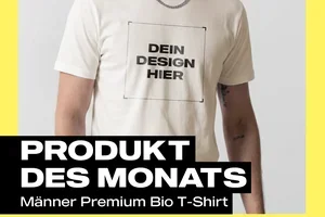 Auch im August -25% 🥳 aufs Männer Premium Bio T-Shirt