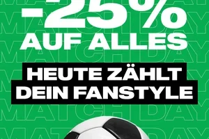 ⚽🔥 Spieltag-Special: -25% auf Deinen Fanlook