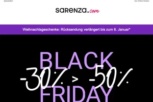 BLACK FRIDAY 💥 – 30 % und VIEL MEHR!
