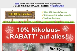 🎅 10% Nikolaus-RABATT* auf alles!