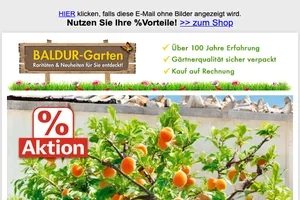🍏 🍑 Aktionswoche % Für Ihren Obstgarten!