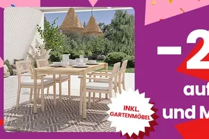 -20% auf Möbel & Matratzen, inklusive Garten