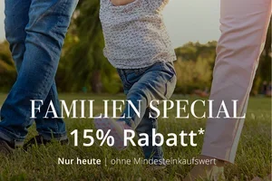Familienzeit feiern & 15 % sparen