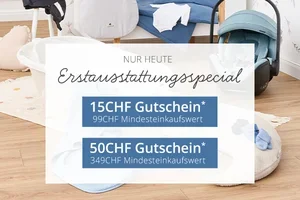 Jetzt 15 CHF oder 50 CHF Gutschein für wichtige Anschaffungen nutzen!