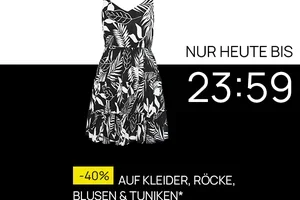 Nur heute bis 23:59 Uhr: -40% auf Kleider, Röcke, Blusen & Tuniken 👗