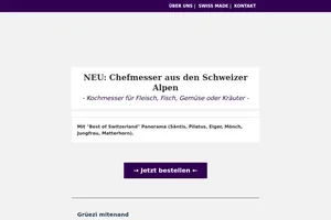 NEU: Handgefertigtes Chefmesser mit Alpenzauber