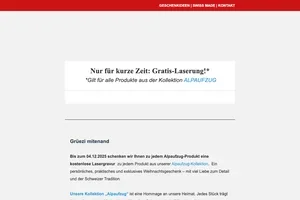 Für Sie: Gratis-Laserung mit Heimatgefühl