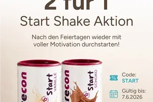2 für 1 Start Shake Aktion – nur bis Sonntag!