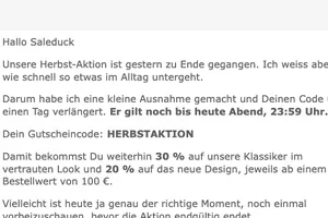 Ich habe Deinen Code verlängert