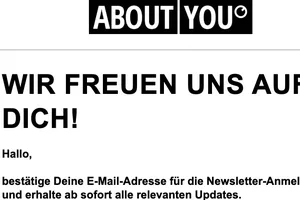 Fast geschafft: Bestätige jetzt Deine Newsletter-Anmeldung!