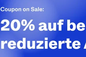20% auf bereits reduzierte Artikel