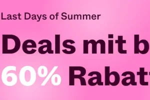 Ab jetzt:  Deals mit bis zu 60% Rabatt