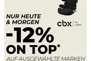 Babydeal: -12% Extra-Rabatt auf Top-Marken🚼