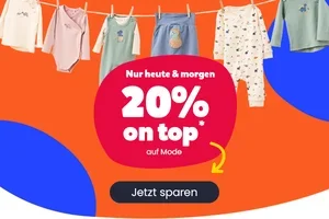 -20 % auf Mode* – nur heute & morgen! 🧡