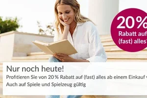 Nur noch heute: 20% Rabatt auf (fast) alles
