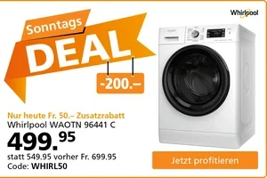 Nur heute: Fr. 200.– Rabatt auf Whirlpool🤩
