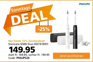 Nur heute: Philips Sonicare Duo 25% günstiger! 🦷