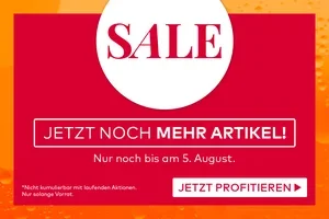Neue Angebote im SALE sind da ‒ Jetzt zusätzliche Artikel entdecken