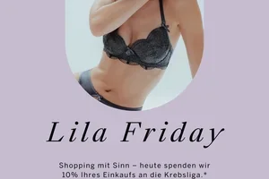 Lila Friday: Wir spenden 10% an die Krebsliga 💜