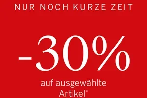 Nur noch kurze Zeit: -30% auf ausgewählte Artikel