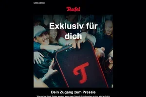 Die lauteste Nachricht vor Black Friday