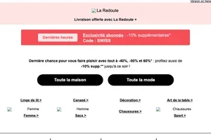 🚨 Soldes : dernières heures | Tout à -40% -50% -60%*