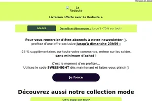 Cette nuit seulement : -25% supplémentaires🔥