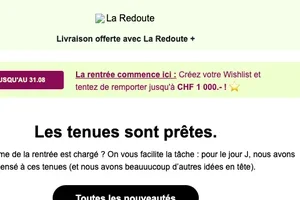 Créez votre Wishlist et tentez de remporter jusqu'à CHF 1 000.- ! ⭐