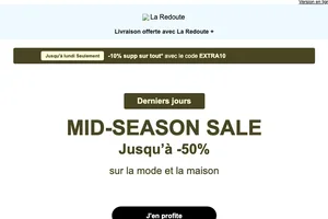  , votre -10% supp. sur tout* jusqu’à lundi ✨