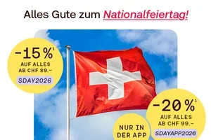 Bis zu 20 % auf alles – unser Nationalfeiertags-Rabatt! 🎉🇨🇭