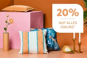 20% Rabatt auf alles online
