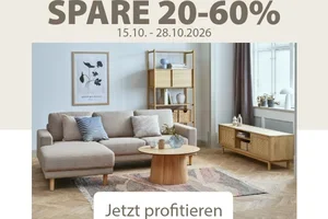Spare jetzt 20-60% auf viele Möbel bei JYSK